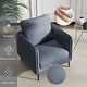 preview thumbnail 42 of 53, Nora Modern Velvet Accent Chair for Bedroom with Metal Legs