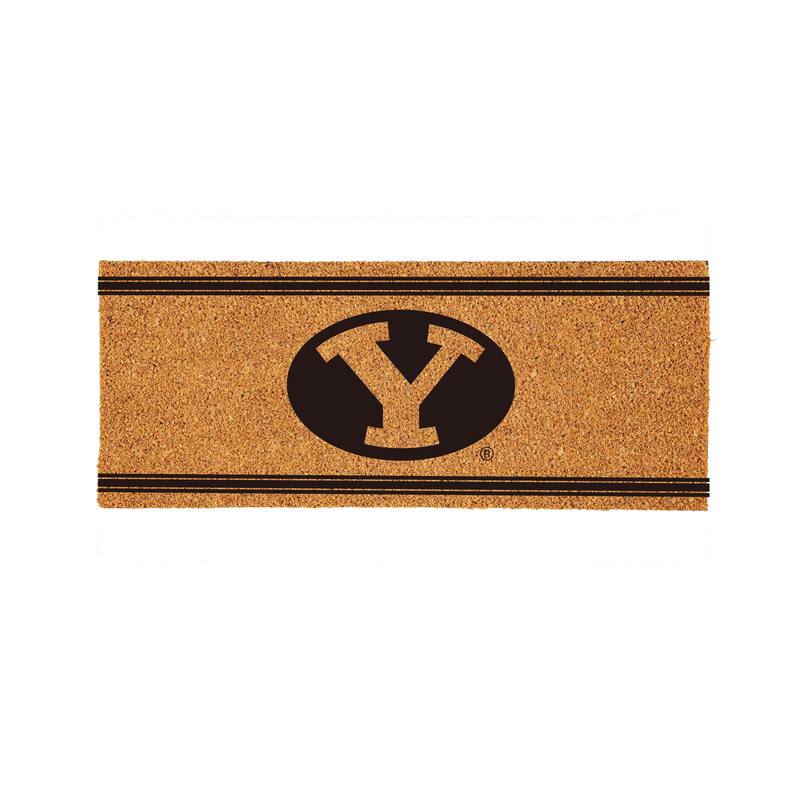 Brigham Young University Monochrome Indoor/Outdoor Coir Door Mat