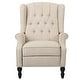 preview thumbnail 12 of 42, Walter Tufted Fabric Wingback Recliner Club Chair by Christopher Knight Home