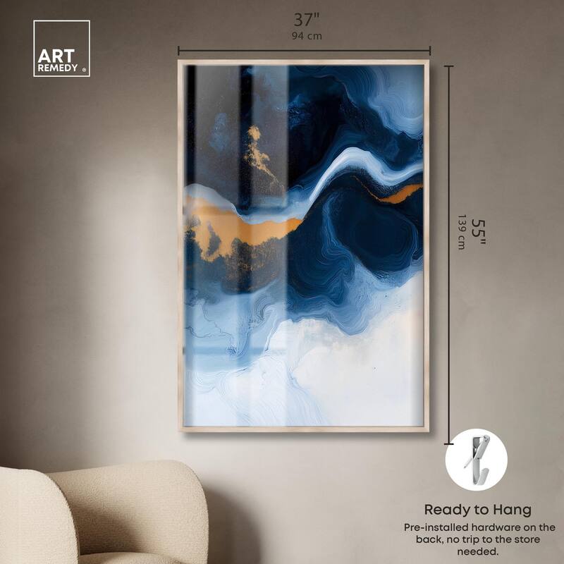 Blue Deep I Shadowbox by Art Remedy