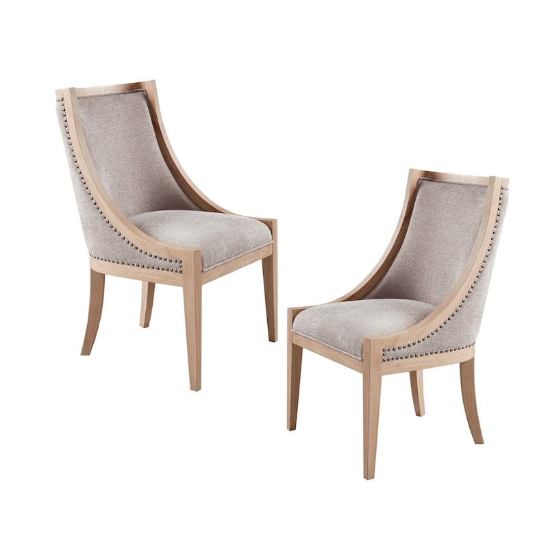 Martha Stewart Elmcrest Upholstered Dining Chair with Nailhead Trim
