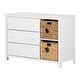 preview thumbnail 3 of 17, South Shore Cotton Candy 3-drawer Dresser with 2 Baskets