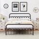 preview thumbnail 3 of 34, Industrial Metal Platform Bed Frame with Headboard Twin/Full/Queen/King Size Bed