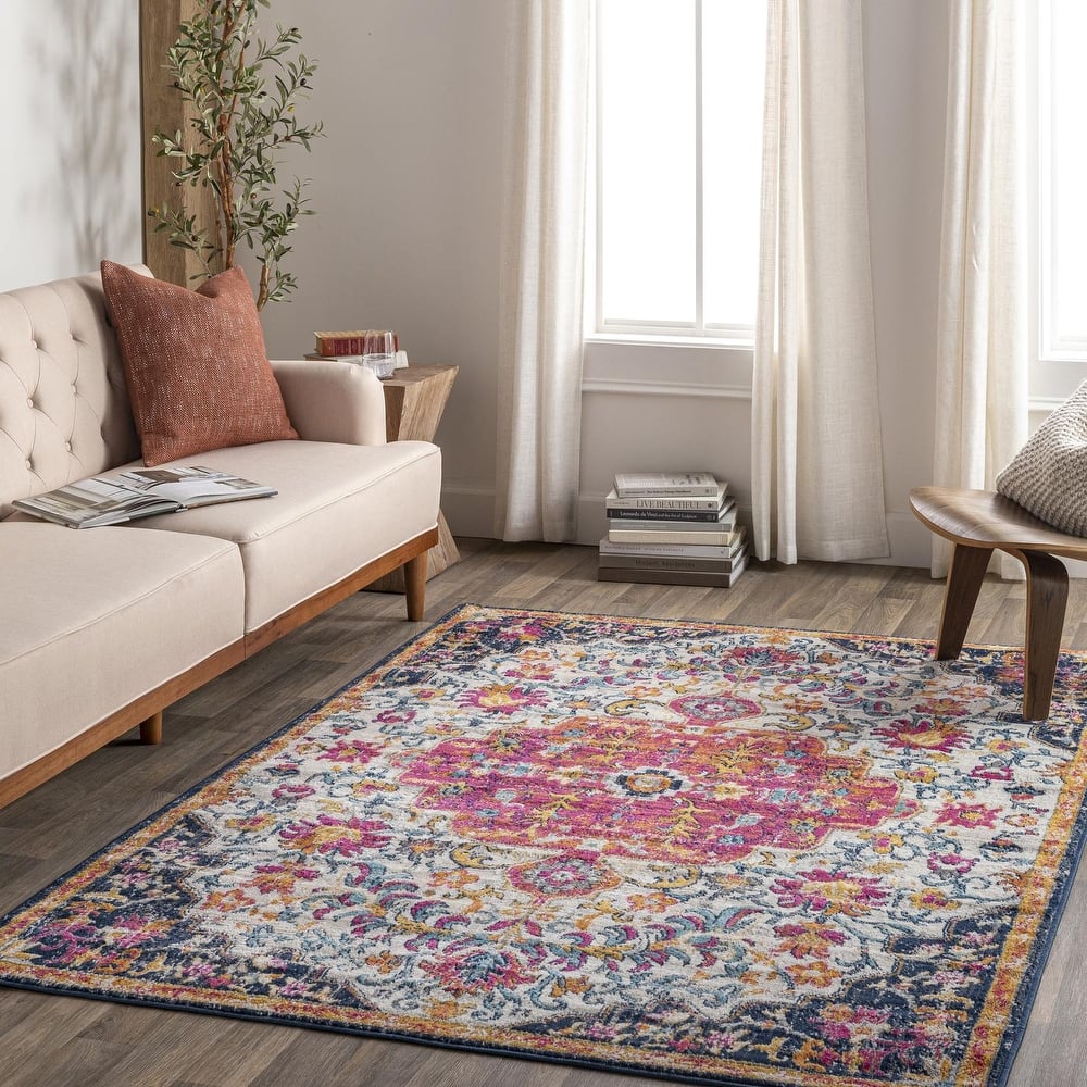 Livabliss Vintage Floransa Medallion Area Rug