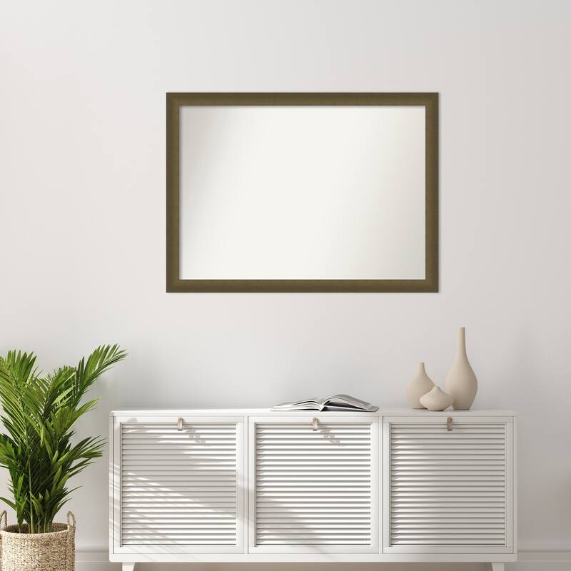 Blaine Narrow Non-Beveled Framed Wall Mirror