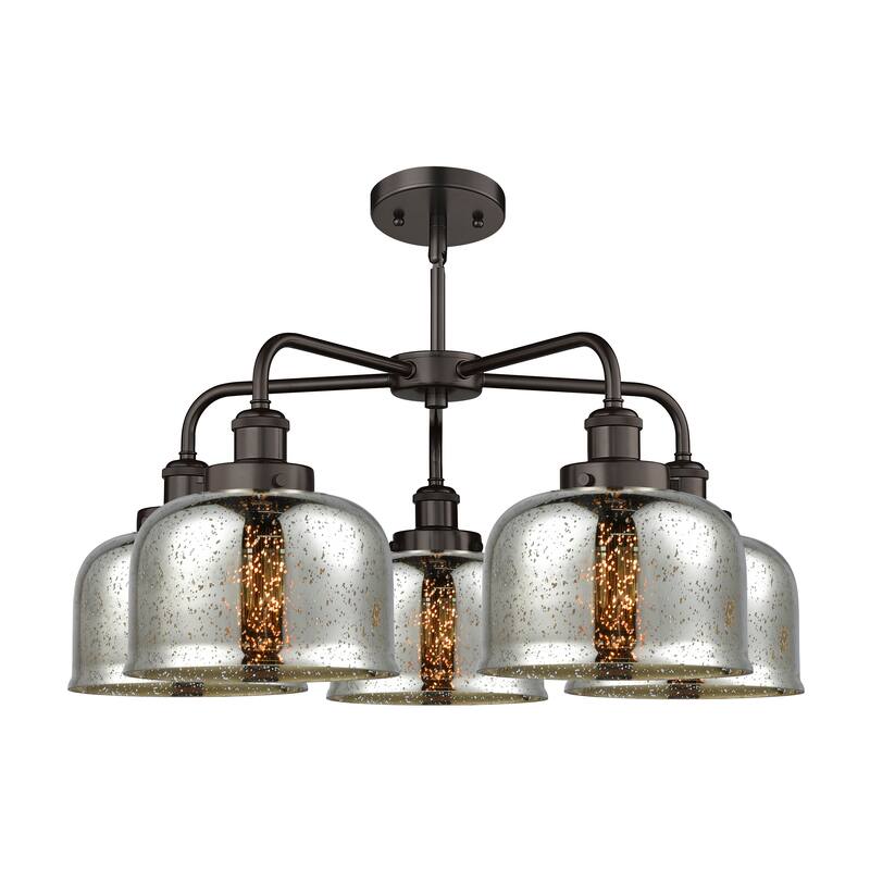 Innovations Lighting Bell - 5 Light 26" Stem Hung Chandelier