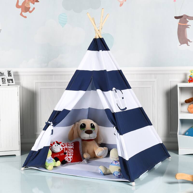 Gymax Portable Play Tent Teepee Children Playhouse Sleeping Dome