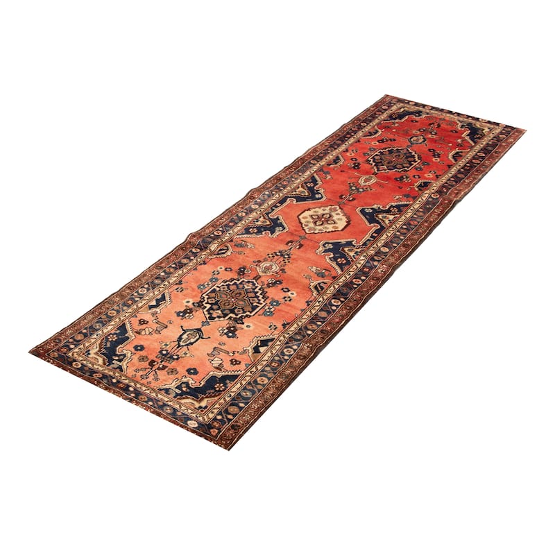 ECARPETGALLERY Hand-knotted Anadol Red Wool Rug - 3'2 x 10'6