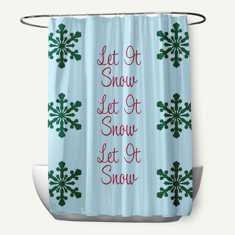 Let It Snow Shower Curtain - Omar