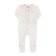 preview thumbnail 3 of 5, Ely's & Co. Velour Embroidered Bird & Butterfly Footie Collection Ivory/Pink - 1 Months