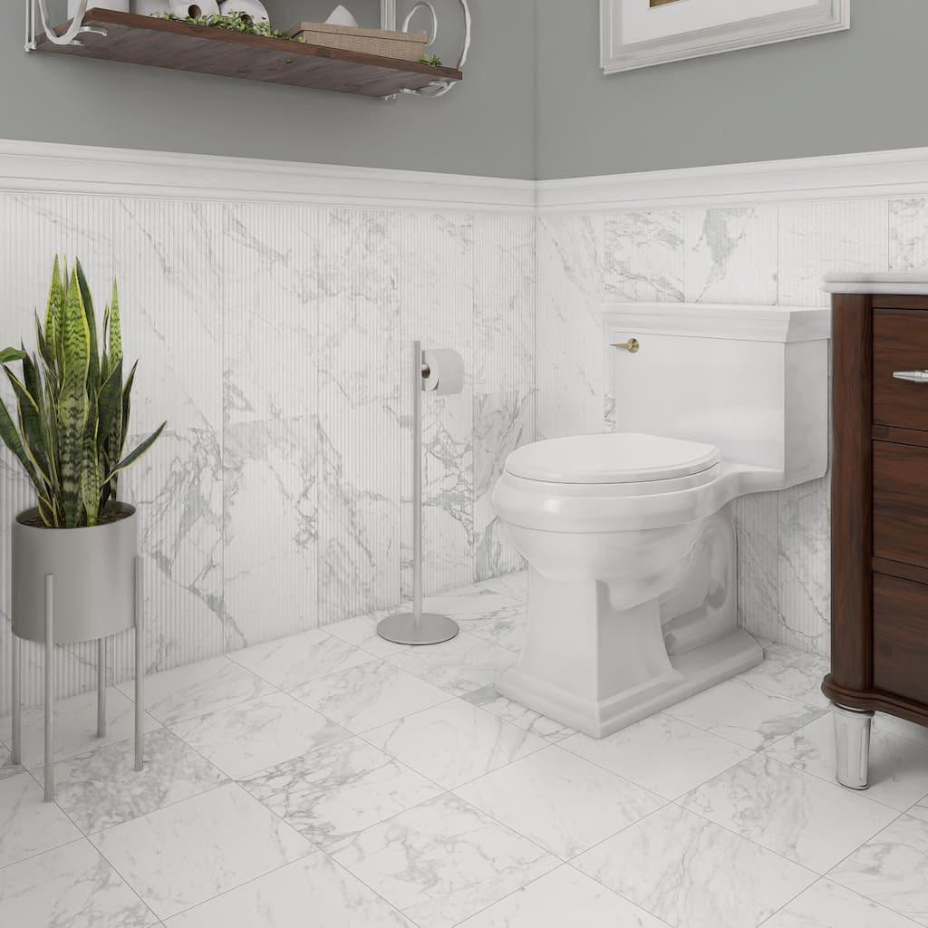 Merola Tile Reve Blanc 11-3/4" x 11-3/4" Porcelain Floor and Wall Tile