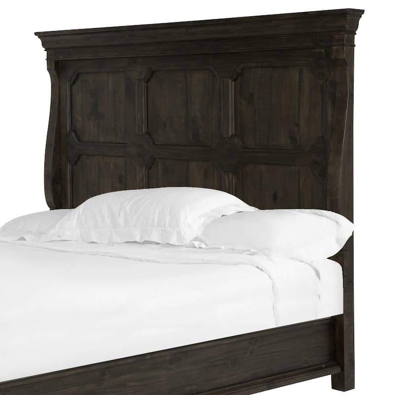 Magnussen Home Bellamy Peppercorn Panel Headboard