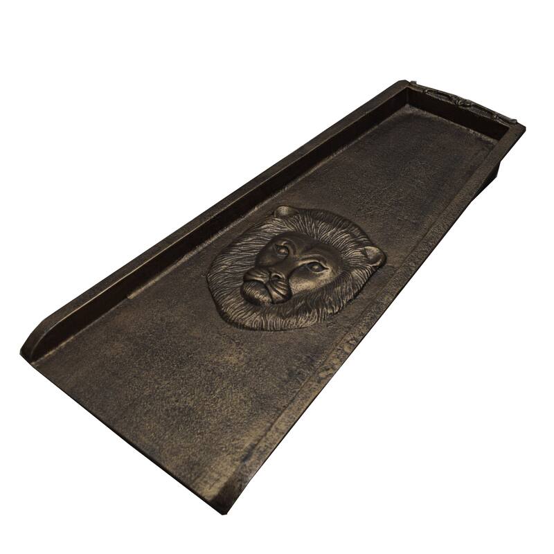 Lion Cast Aluminum Downspout Gutter 24 in. Splash Block