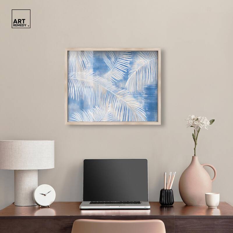 Sky Palm Silhouettes Shadowbox by Art Remedy
