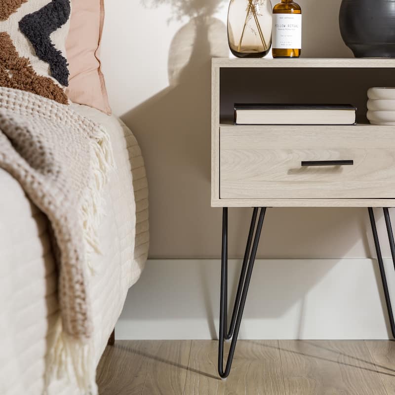 Middlebrook 18-inch 1-drawer Hairpin Nightstand