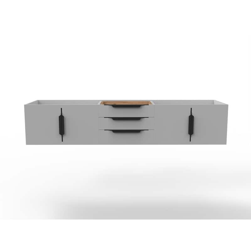 Alpine 72" Wall Mounted Bathroom Vanity (Base Only)