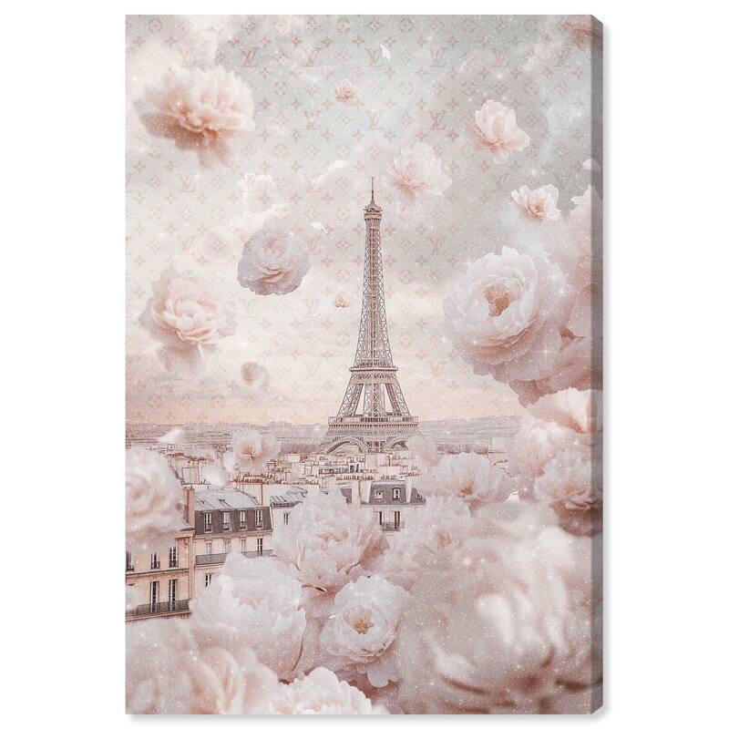 Raining Petals in Paris Canvas by Art Remedy, Gallery Wrapped - 16" x 24"
