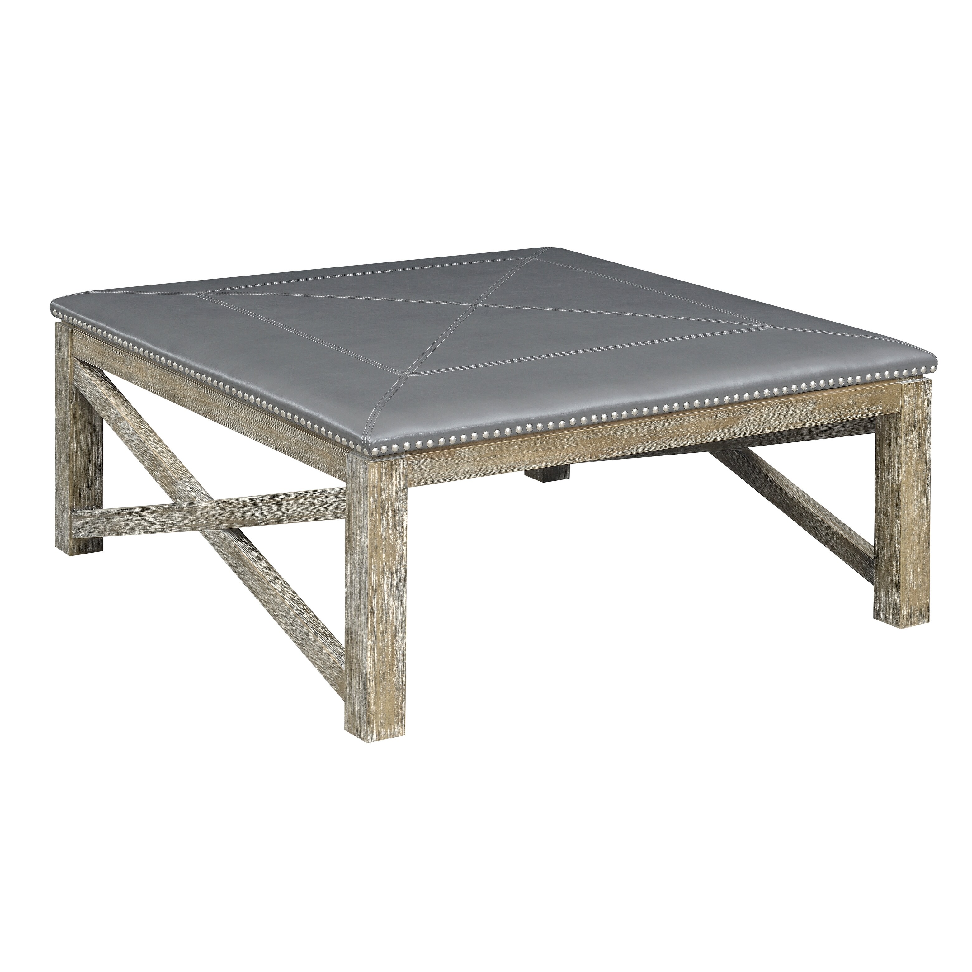 Shop The Gray Barn Upholstered Grey Square Coffee Table On Sale