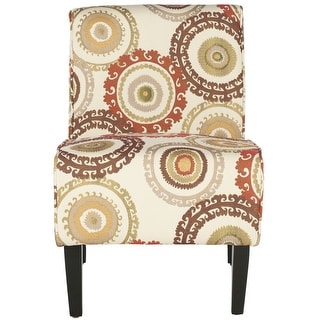 SAFAVIEH Circ Ivory Armless Club Chair - 22.4" x 30.3" x 32.6"