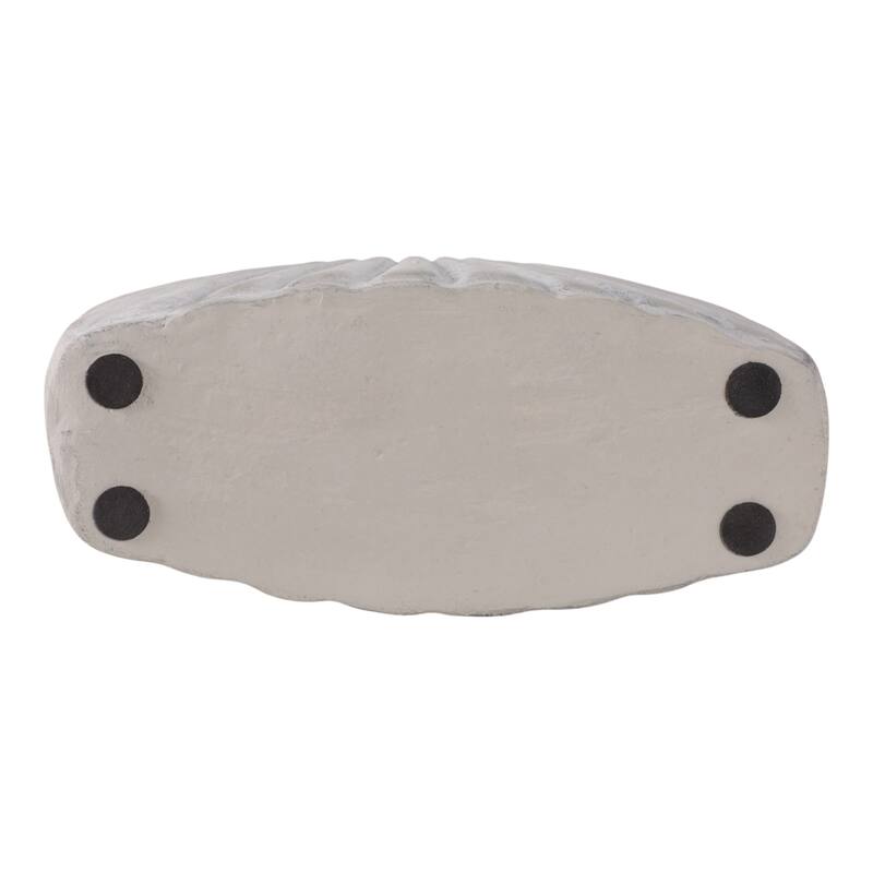 Pottery Vase Sculptural Open Center for Decorative Table Accent