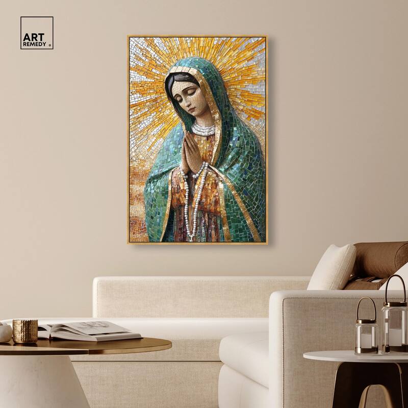 Tessellated Tepeyac Vision Canvas by Art Remedy
