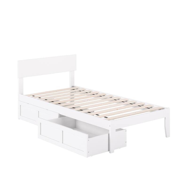 AFI Boston Platform Bed with Storage Drawers