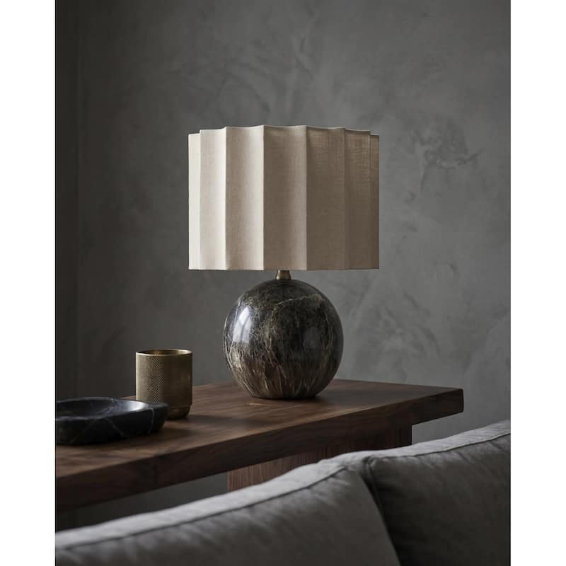 Livabliss Alvary Modern Accent Table Lamp - Dark Brown