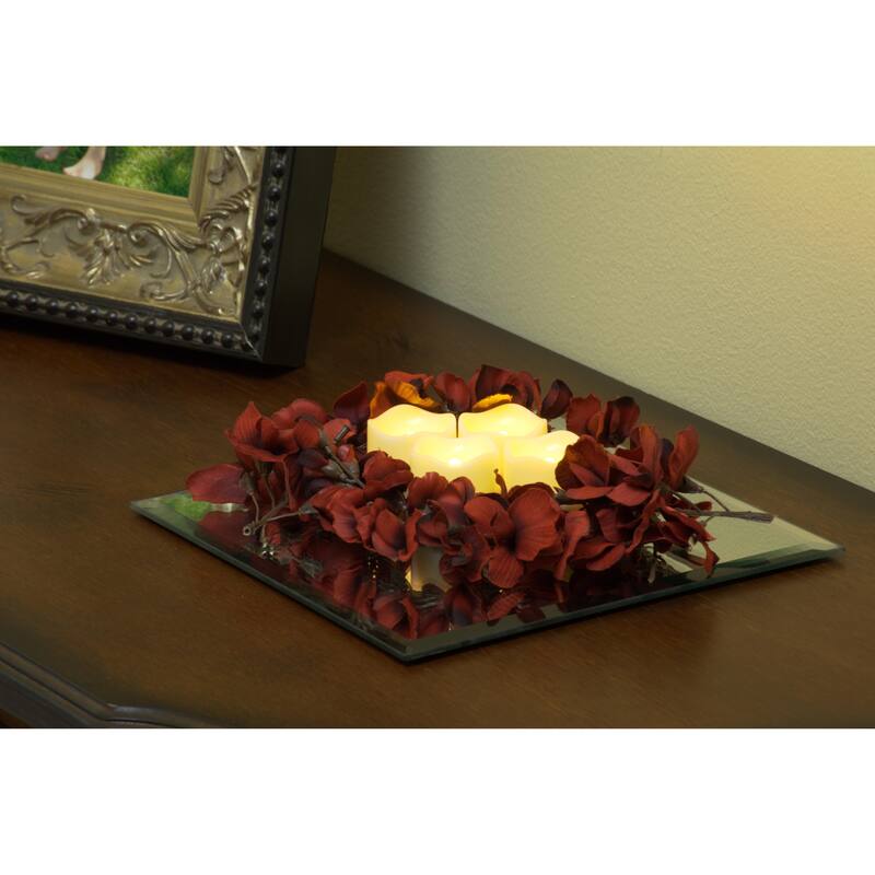 Flameless LED Tea Light Candles With Timer Set of 4