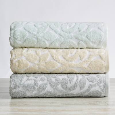 Luxurious Cotton Decorative Floral Towel Set