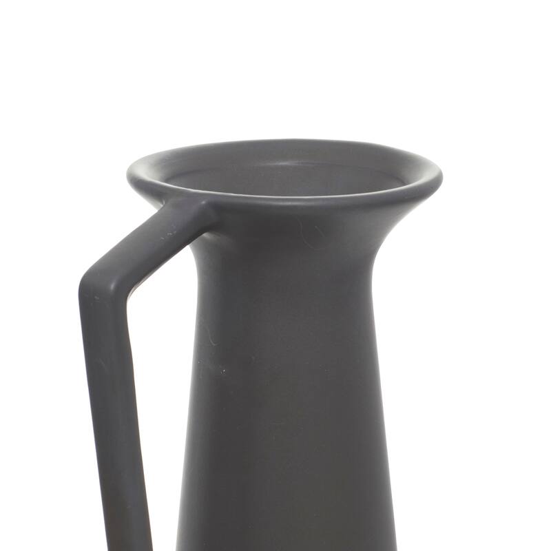 CosmoLiving by Cosmopolitan Ceramic Vase with Handles (Set of 3) - Black or White