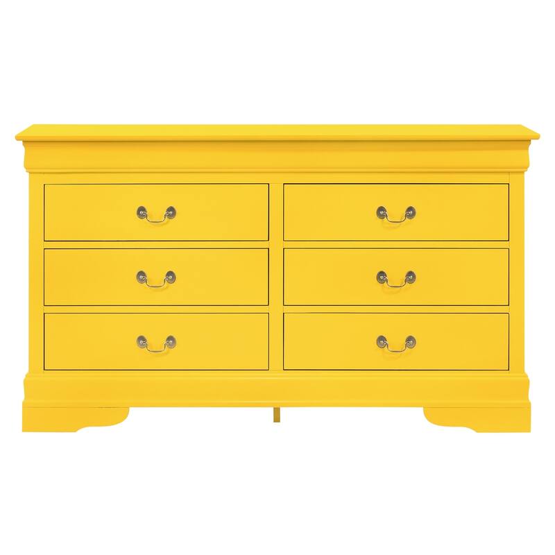 Louis Phillipe 2 6-Drawer Dresser