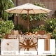 preview thumbnail 12 of 28, Costway 9 FT Patio Umbrella with Adjustable Height Rope Pulley Lift