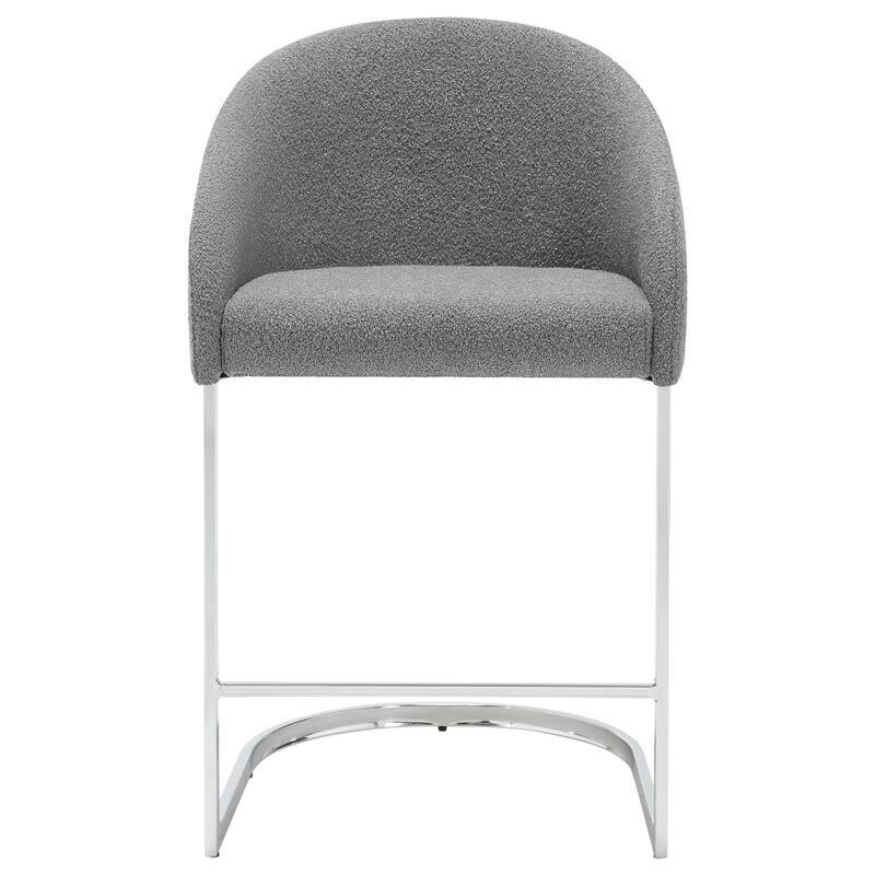 26" Fabric Upholstered Counter Height Bar Stools with Arms - 37" H x 22.4" W x 22" D