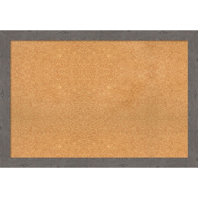 Rustic Plank Narrow Framed Cork Bulletin Memo Board