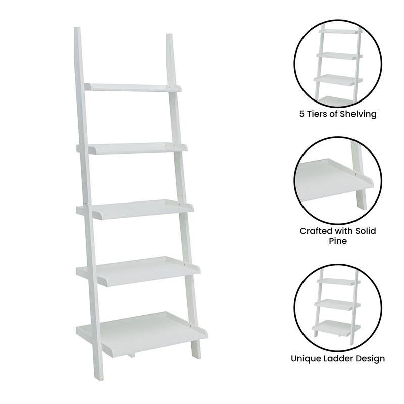 Convenience Concepts French Country Bookshelf Ladder
