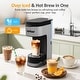 preview thumbnail 2 of 5, Single Serve Iced Coffee Maker with 3 Brewing Options, Black