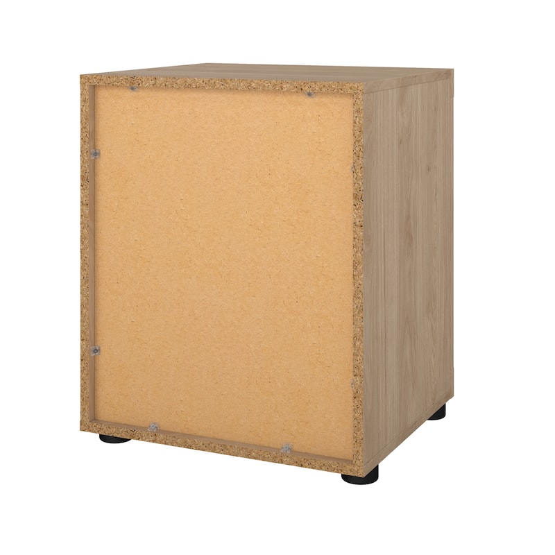 Porch & Den Mira 2 Drawer Nightstand, Jackson Hickory