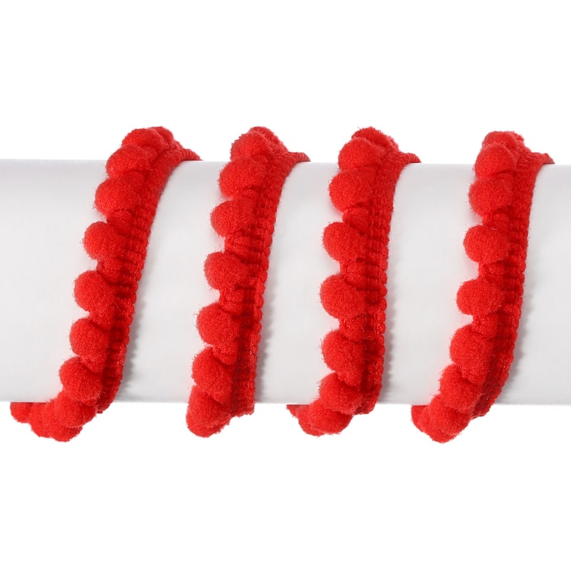 10 Yards Pom Pom Ball Fringe Trim Ribbon Sewing Trim DIY Crafts, 5mm