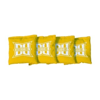 Drexel Dragons Yellow Cornhole Bags