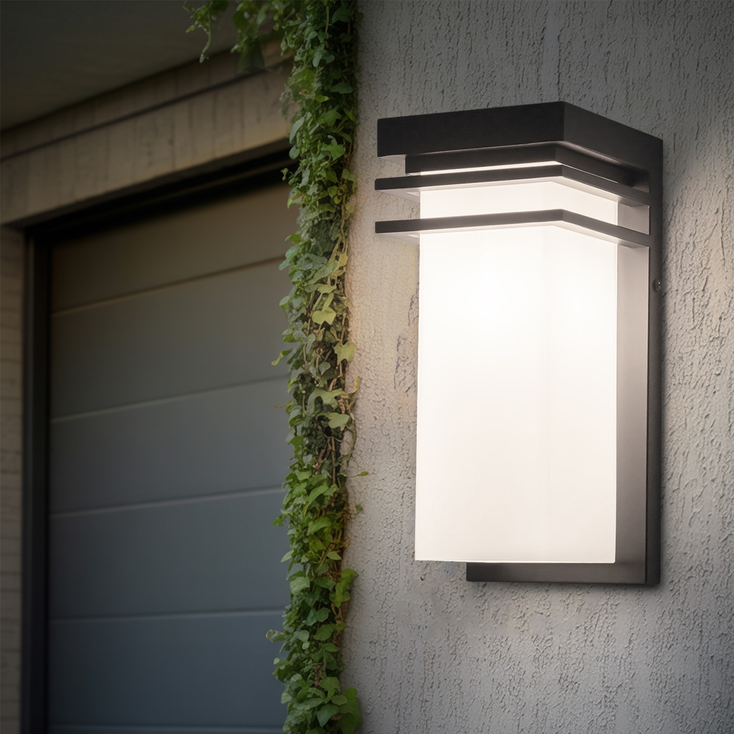 12"H Modern Outdoor Wall Sconce 1 Pack