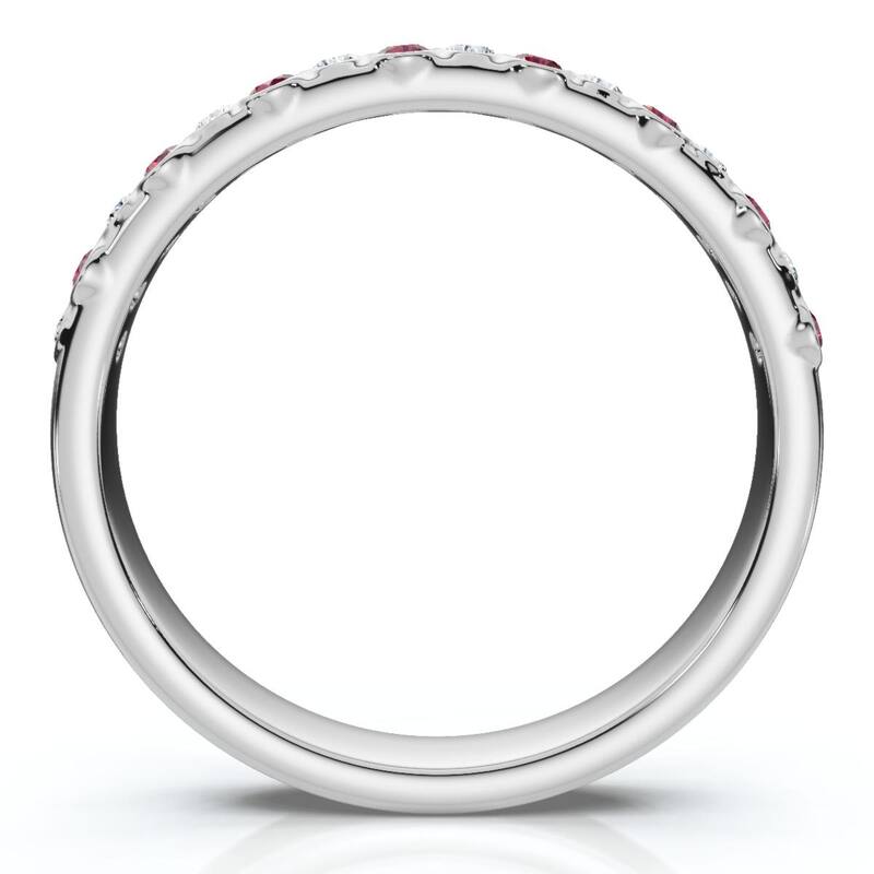 Bliss Diamond 1/5Ct TW Diamond Rhythm Anniversary Band Gold or Platinum Lab Grown