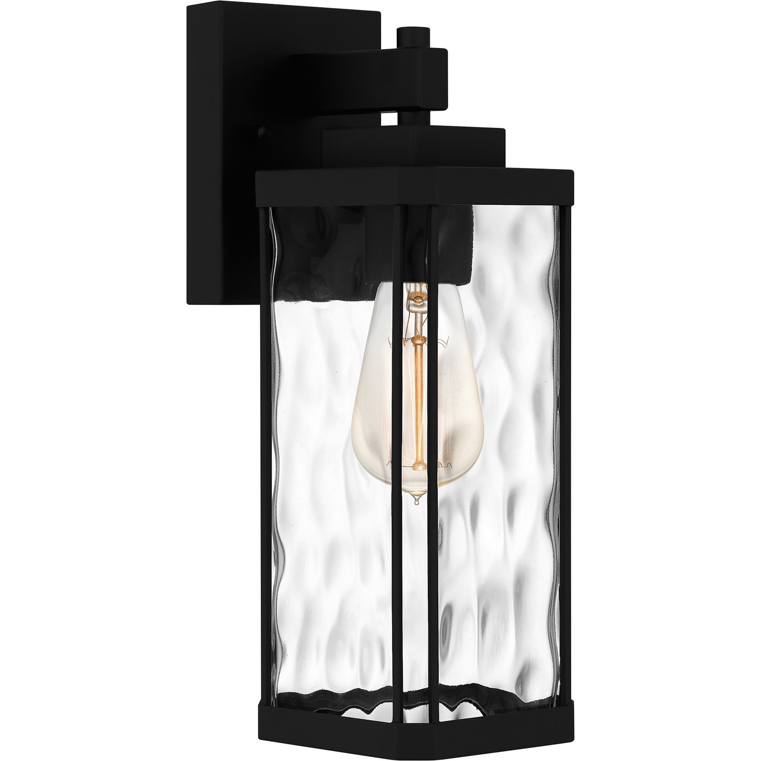 Balchier 1-Light Outdoor Wall Mount in Matte Black