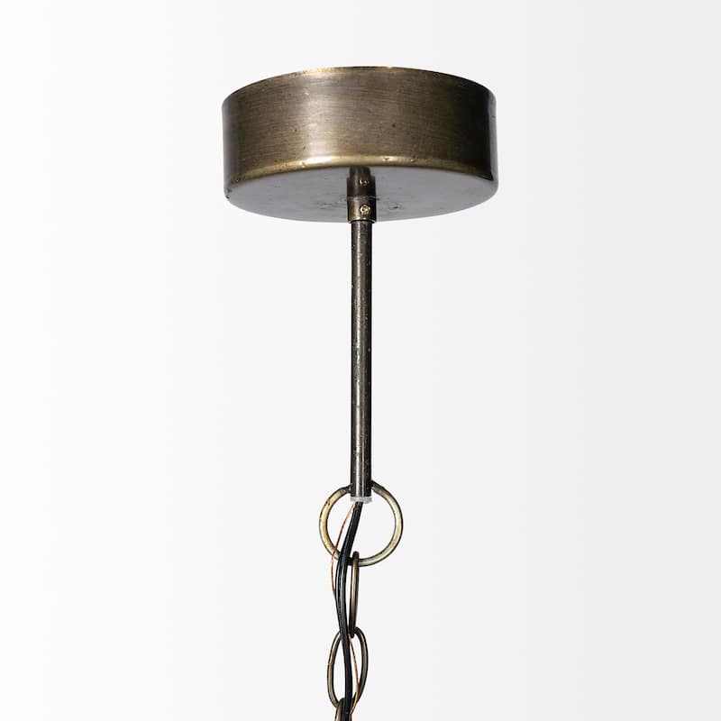 Tahla Gold Toned Metal Cage Pendant Light - 14"L x 14"W x 14.5"H