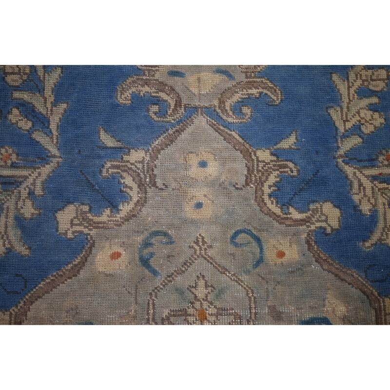 Over-Dyed Distressed Tabriz Persian Vintage Hand-Knotted Wool Carpet - 8'2" x 10'8"
