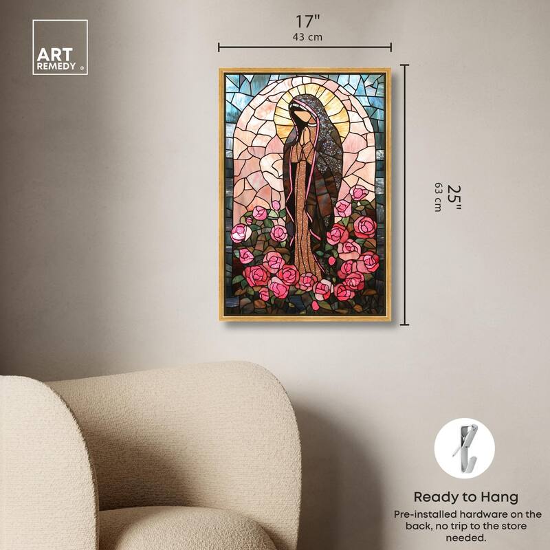 Glass Rosarium Guardian Canvas by Art Remedy