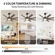 preview thumbnail 10 of 15, 60" Farmhouse Large Windmill Dimmable Ceiling Fan with Light and Remote