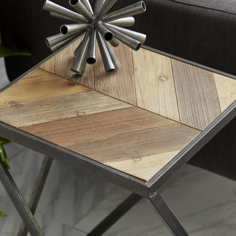 Wood Accent Table - Set of 2 Brown - Roche River Decor