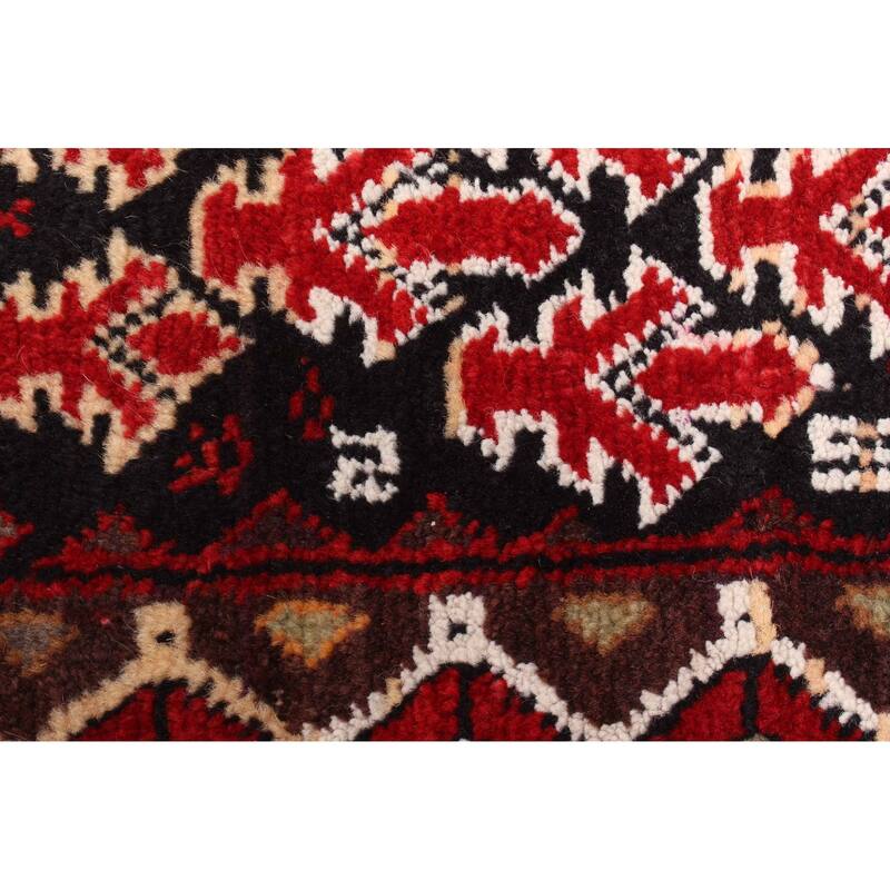 ECARPETGALLERY Hand-knotted Teimani Red Wool Rug - 3'3 x 4'0