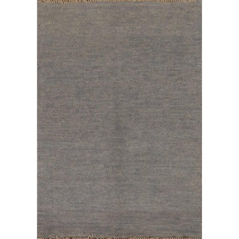 Contemporary Gabbeh Oriental Accent Rug Handmade Wool Carpet - 2'0"x 2'11"