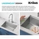 preview thumbnail 92 of 144, KRAUS Kore Workstation Undermount Stainless Steel Kitchen Sink